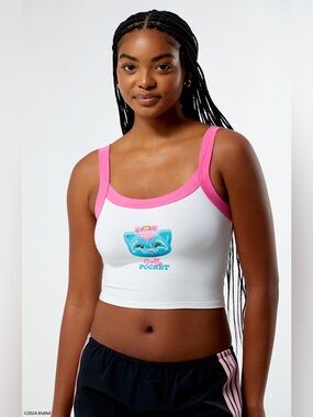 Pacsun Polly Pocket Kitty Colorblock Tank Top NWOT